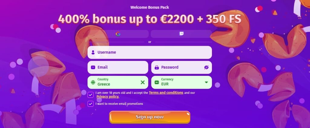 Μπόνους Καλωσορίσματος Lolly Spins Casino - 100% έως και 500€ + 100 free spins